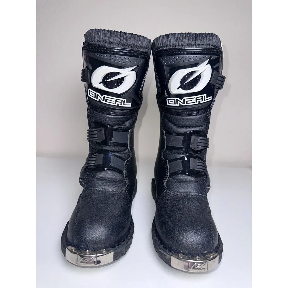 ONEAL MX Rider Boots Youth  Kid Size 1 US EUR 33 Black Motocross Dirtbike Boots